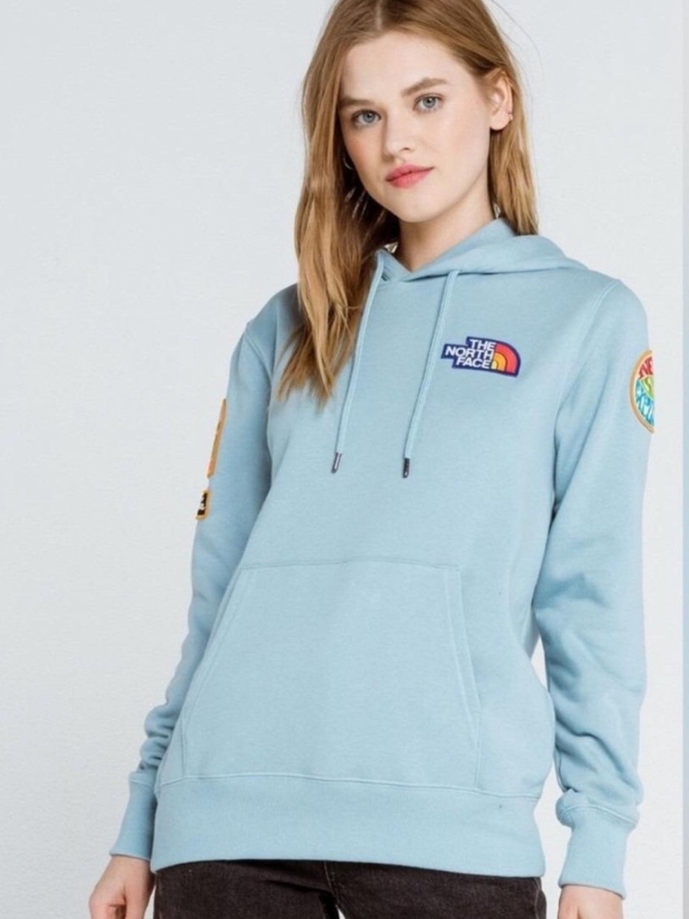 The North Face Women's Sky Blue Logo Hoodie